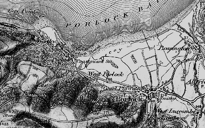 Old map of West Porlock in 1898