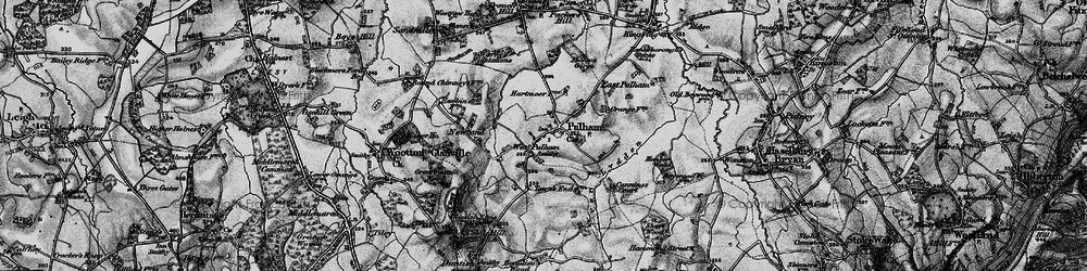 Old map of West Pulham in 1898