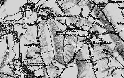 Old map of West Ravendale in 1899