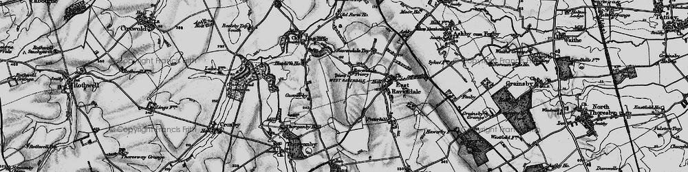 Old map of West Ravendale in 1899