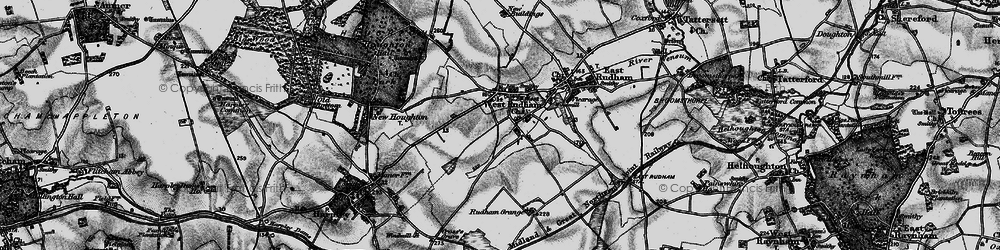 Old map of West Rudham in 1898