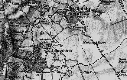 Old map of West Ruislip in 1896
