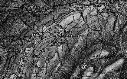 Old map of West Scrafton Moor in 1897