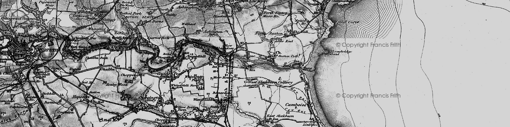 Old map of West Sleekburn in 1897