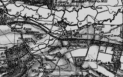 Old map of West Stafford in 1897