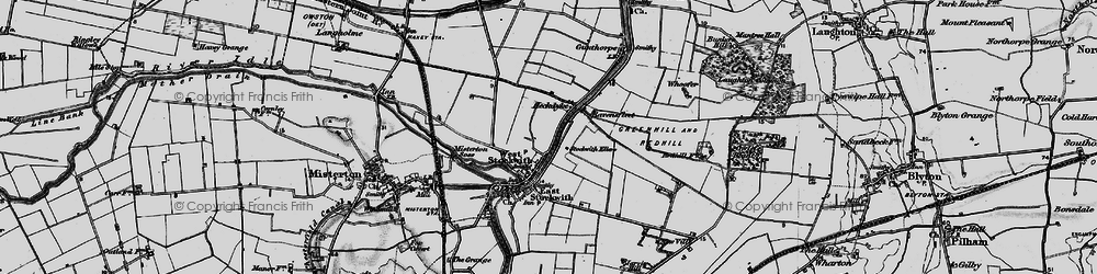 Old map of West Stockwith in 1895