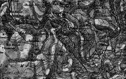 Old map of Bel Tor in 1898