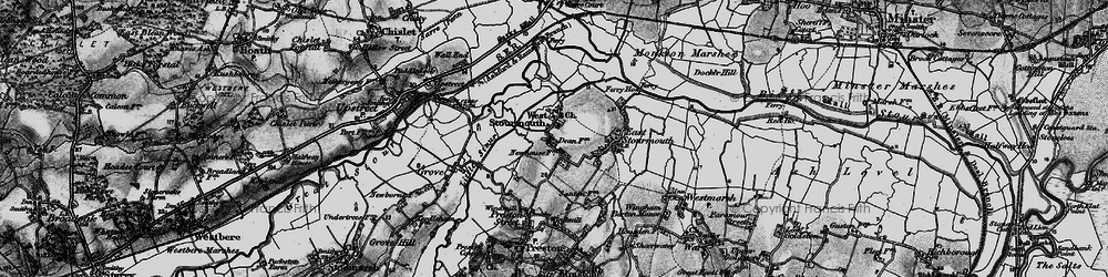 Old map of West Stourmouth in 1895