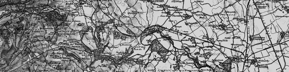 Old map of West Tanfield in 1897
