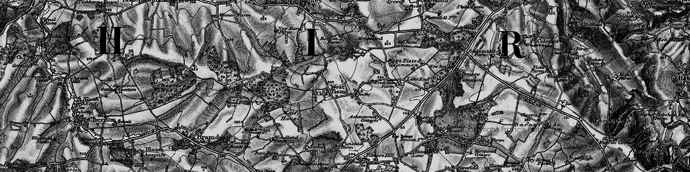 Old map of Bramdean Common in 1895