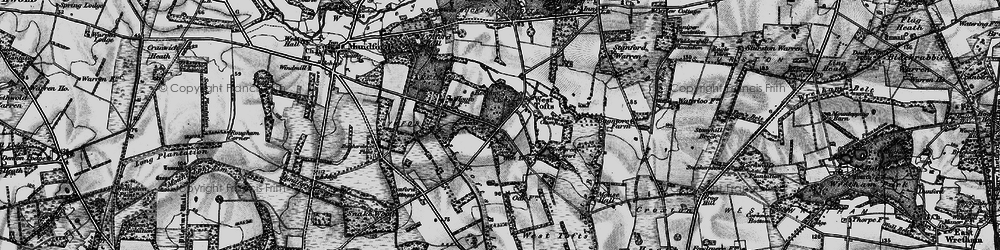 Old map of West Tofts in 1898