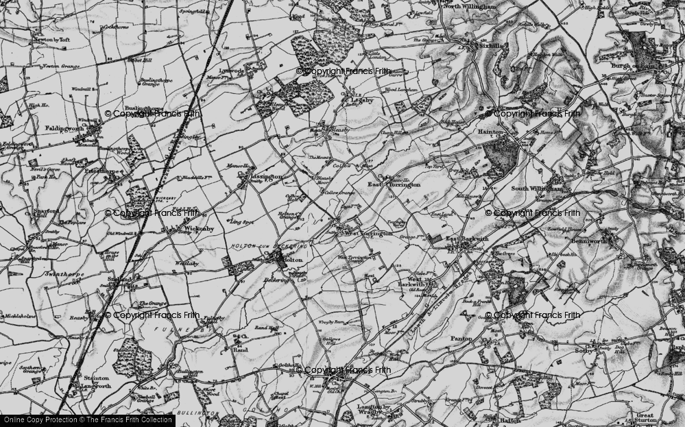 Old Map of West Torrington, 1899 in 1899