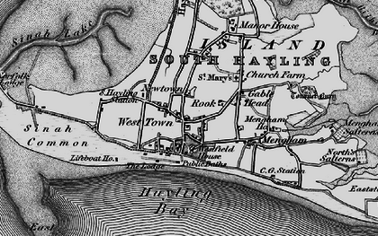 Old map of West Town in 1895