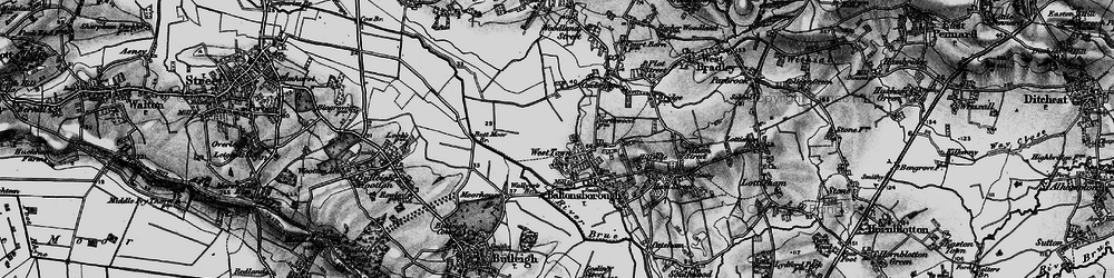 Old map of Butt Moor in 1898