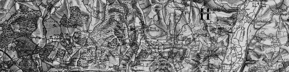 Old map of West Tytherley in 1895