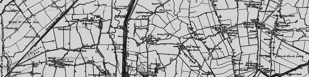 Old map of West Walton in 1898