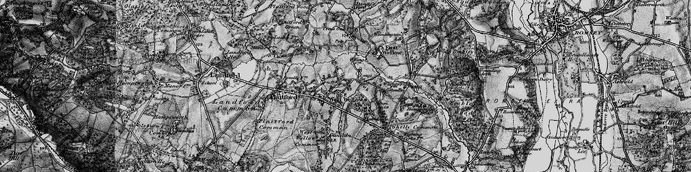 Old map of West Wellow in 1895