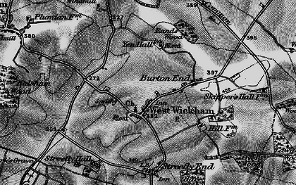 Old map of West Wickham in 1895