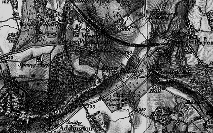 Old map of West Wickham in 1895