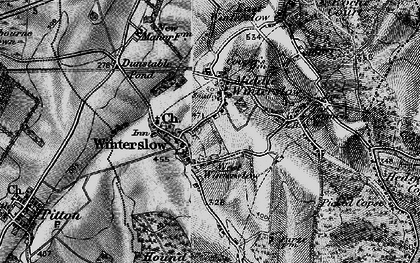 Old map of West Winterslow in 1895