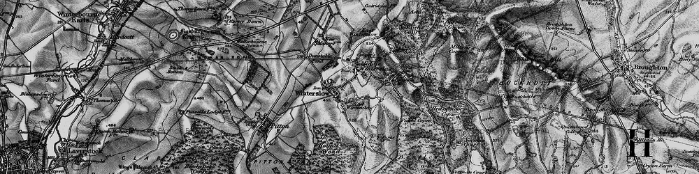 Old map of West Winterslow in 1895