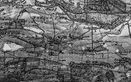 Old map of West Witton Moor in 1897