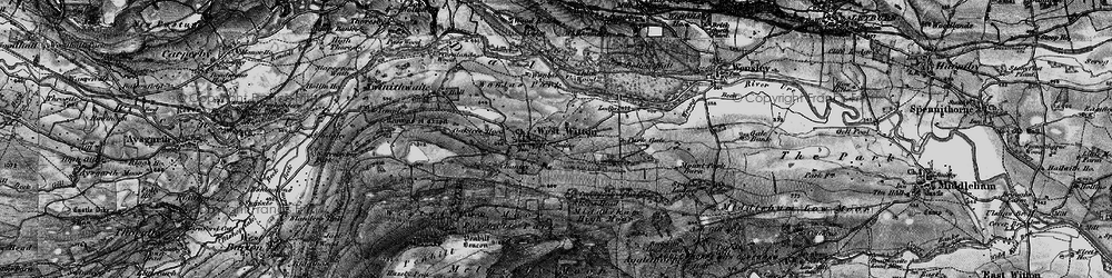 Old map of Wensleydale in 1897