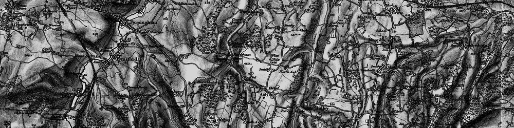 Old map of West Yoke in 1895