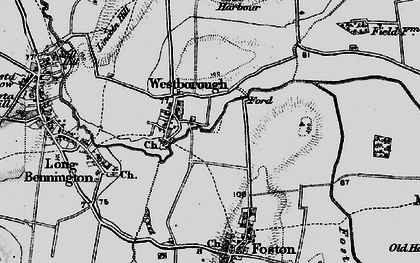 Old map of Westborough in 1899