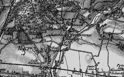 Old map of Westbourne in 1895