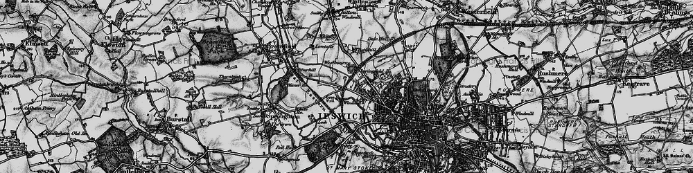 Old map of Westbourne in 1896