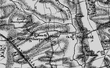 Old map of Westby in 1895