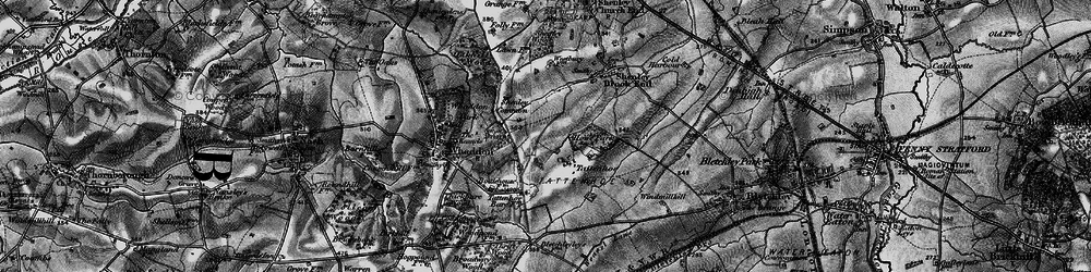 Old map of Westcroft in 1896