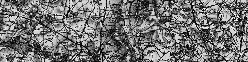 Old map of Westcroft in 1899