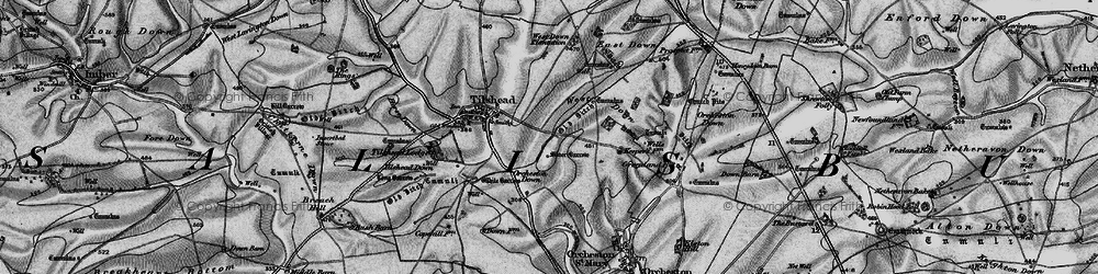 Old map of Westdown Camp in 1898