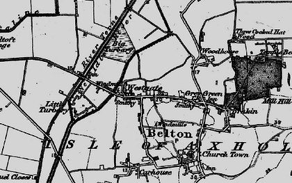 Old map of Westgate in 1895