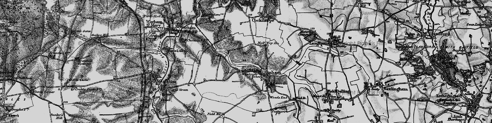 Old map of Westgate in 1899