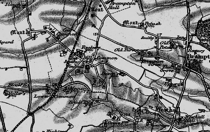 Old map of Westhall in 1898