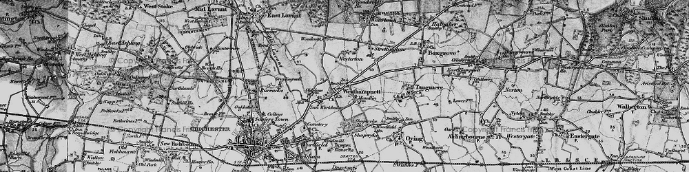 Old map of Westhampnett in 1895