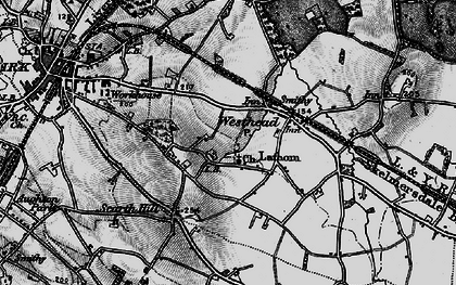 Old map of Westhead in 1896