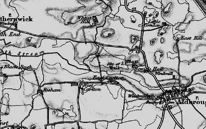 Old map of Whitehill in 1897
