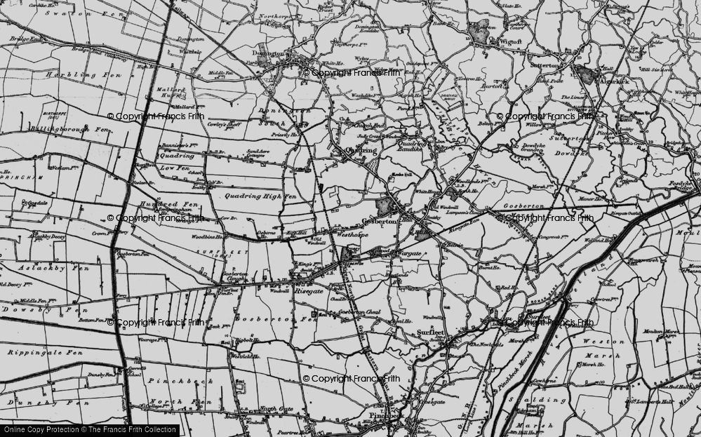 Old Map of Westhorpe, 1898 in 1898