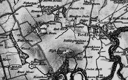 Old map of Westlea in 1897
