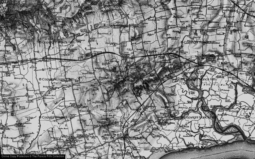 Old Map of Westley Heights, 1896 in 1896