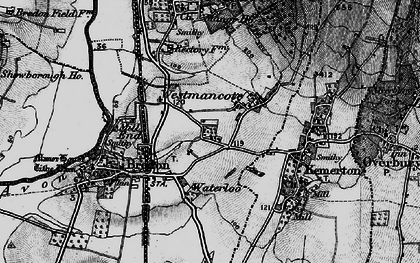 Old map of Westmancote in 1898