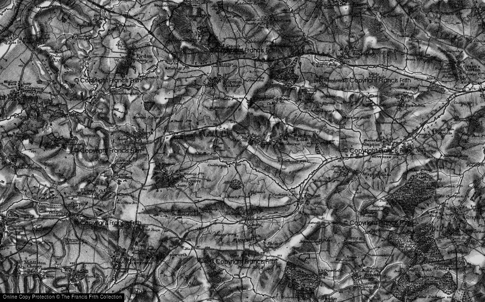 Old Map of Historic Map covering Allithorne Wood in 1896