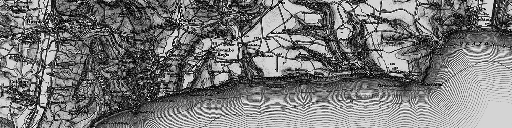Old map of Weston Mouth in 1897