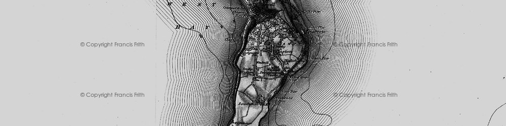 Old map of Weston in 1897