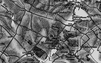 Old map of Weston Colville in 1895