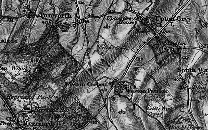 Old map of Weston Corbett in 1895